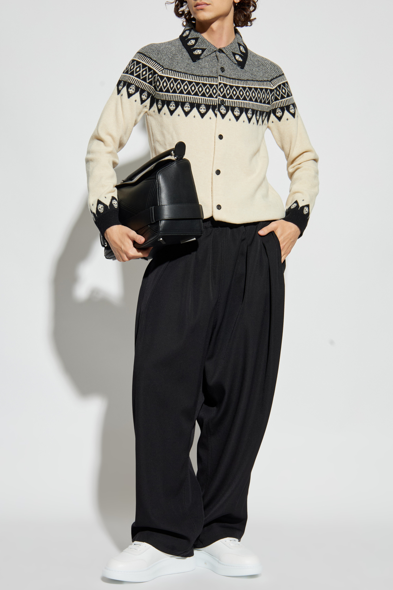 Cream Wool cardigan Alexander McQueen - Vitkac GB